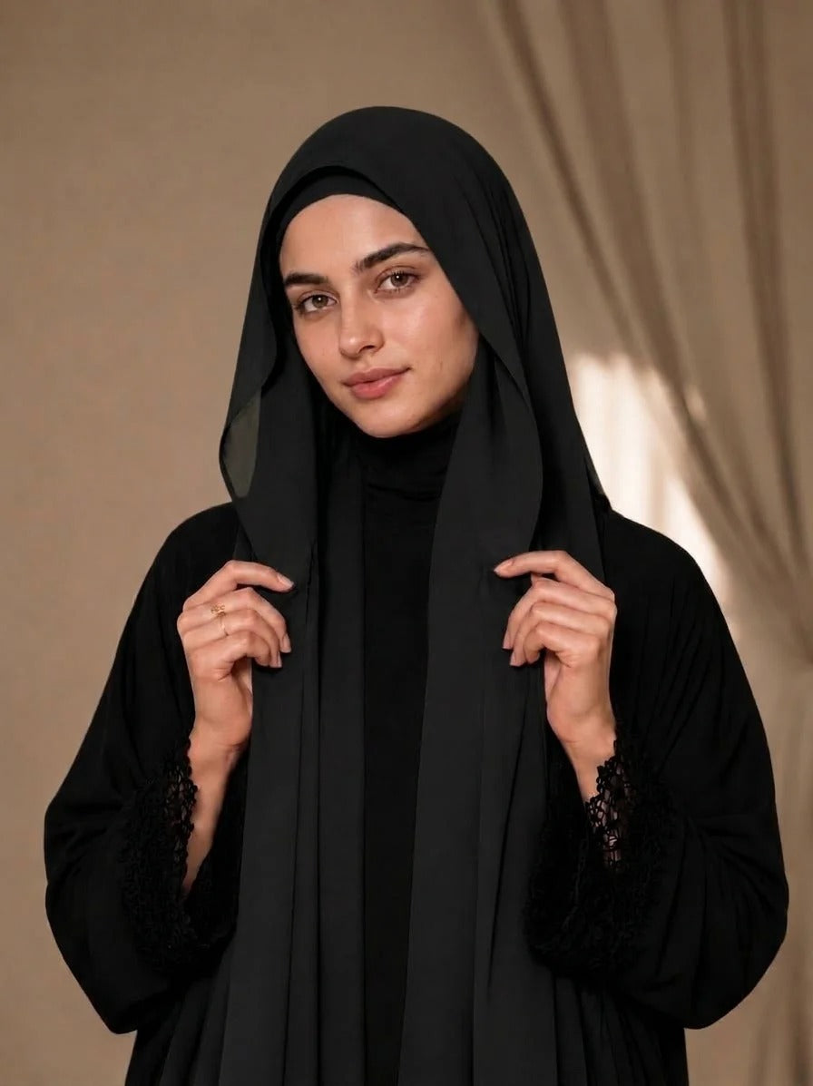Magnetic Hijab - Hijab + Cap + Magnets